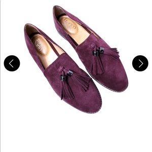 Franco Sarto Hayden Flat Loafers Merlot Suede